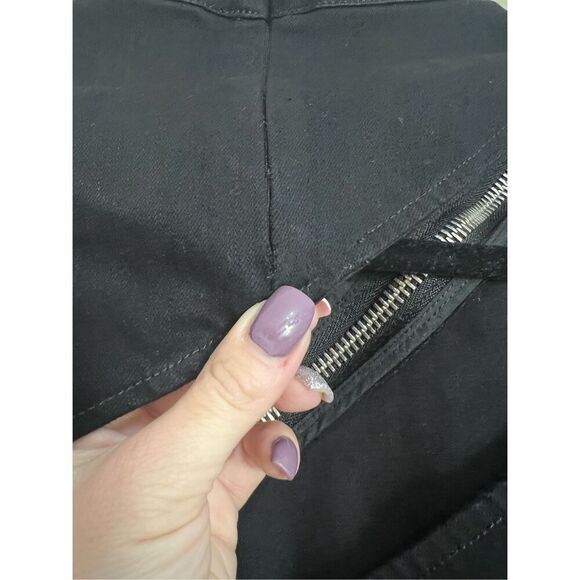 Revolve SER.O.YA Dress Womens Small Black Blondie Denim Mini Long Sleeve NWT - Picture 6 of 14